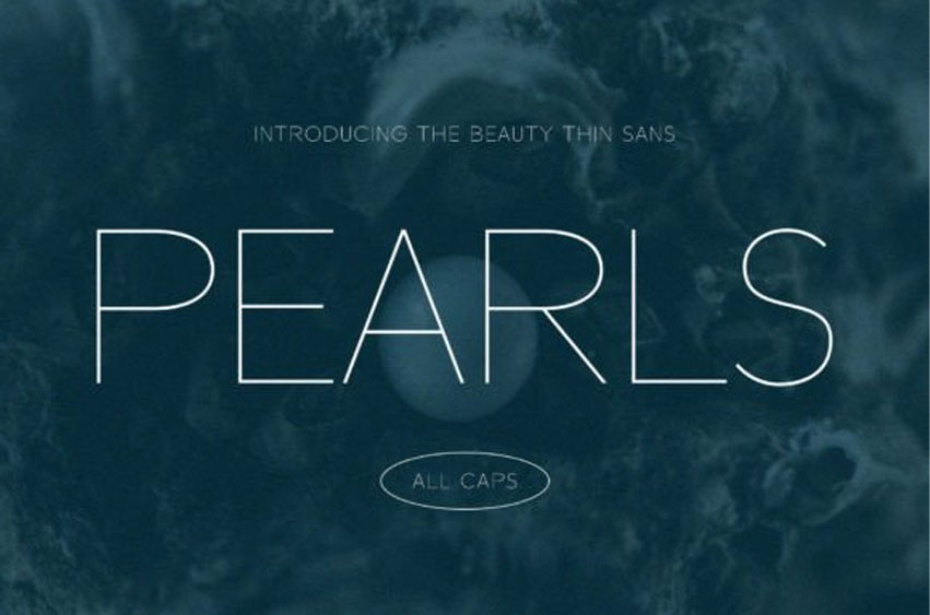 Pearls Font