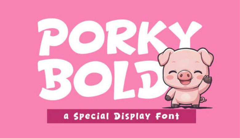 Porky Bold Font