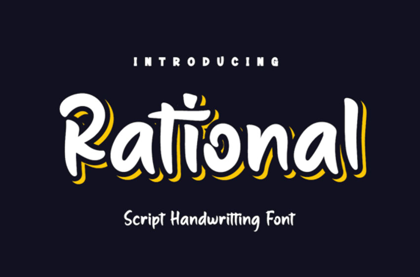 Rational Script Font