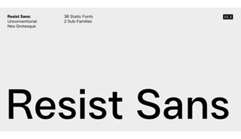 Resist Sans Family Font