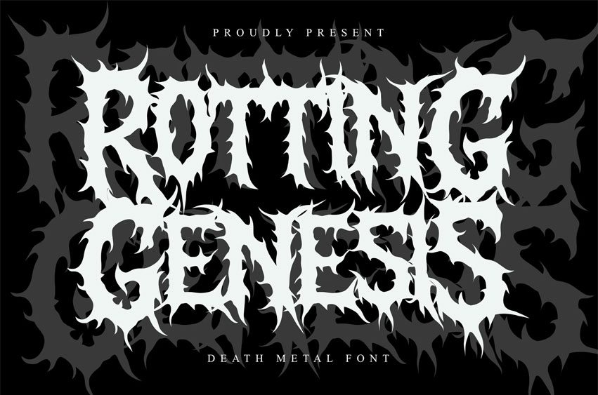 Rotting Genesis Font