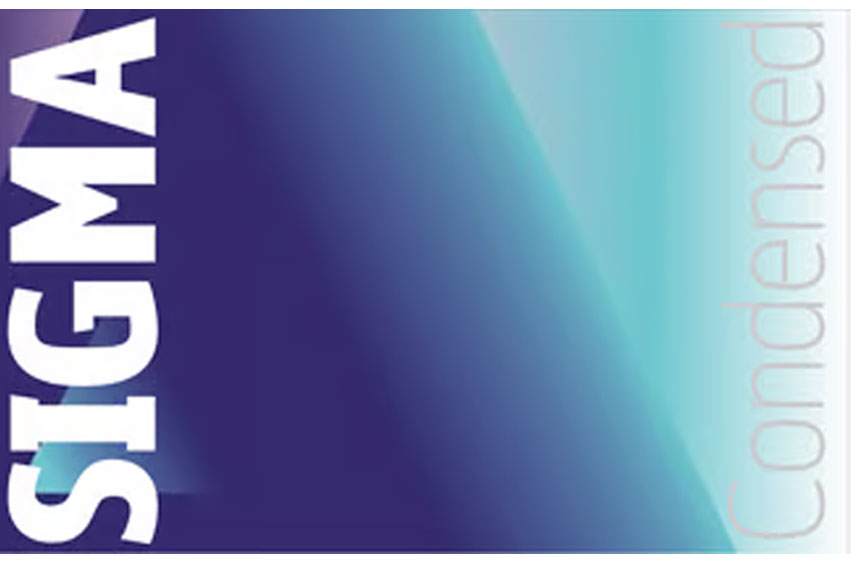 Sigma Condensed Font