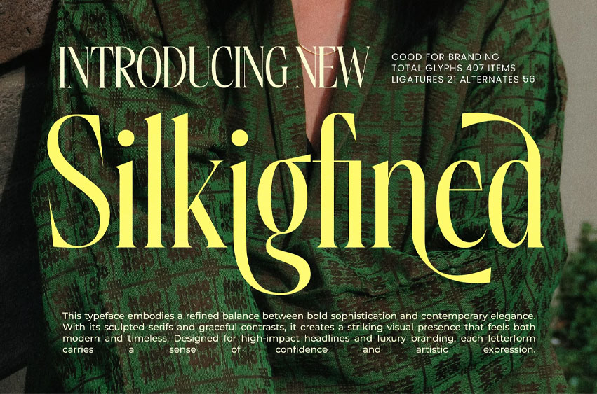 Silkigfined Font