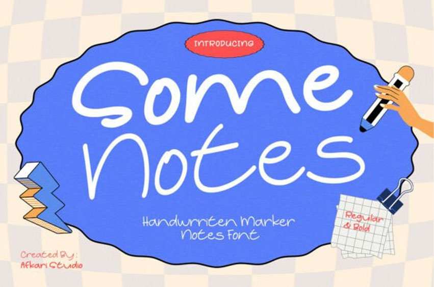 Some Notes Font