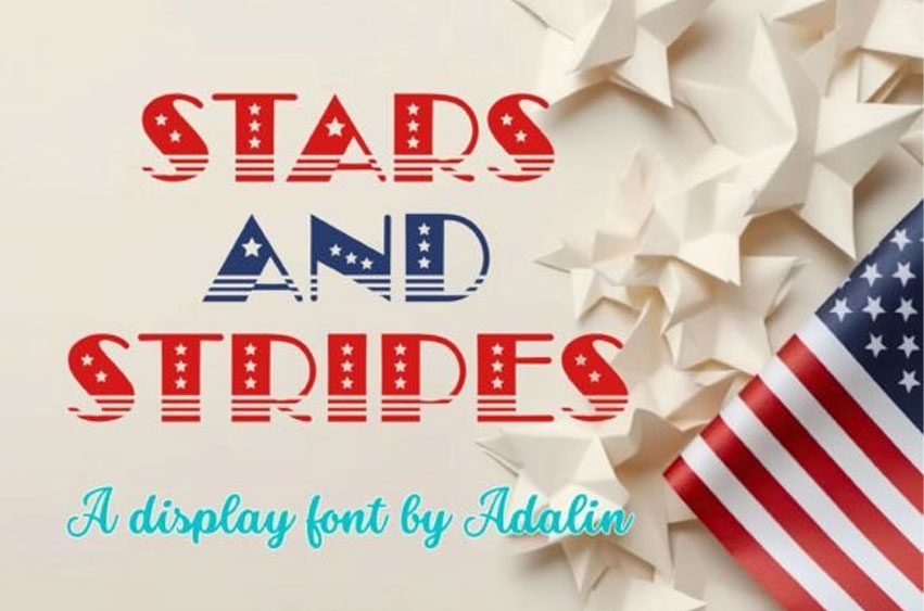 Stars and Stripes Font