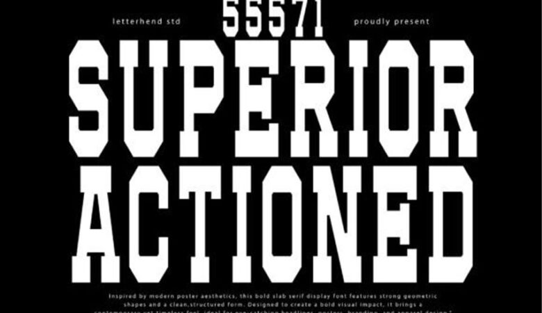 Superior Actioned Font
