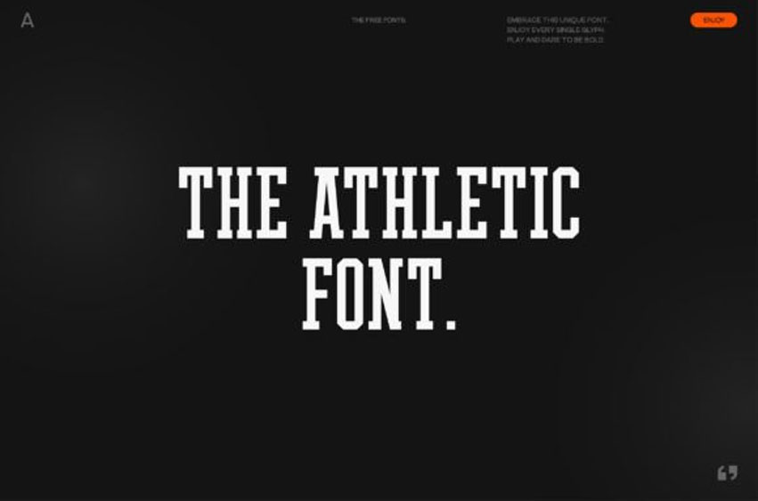 The Athletic Font