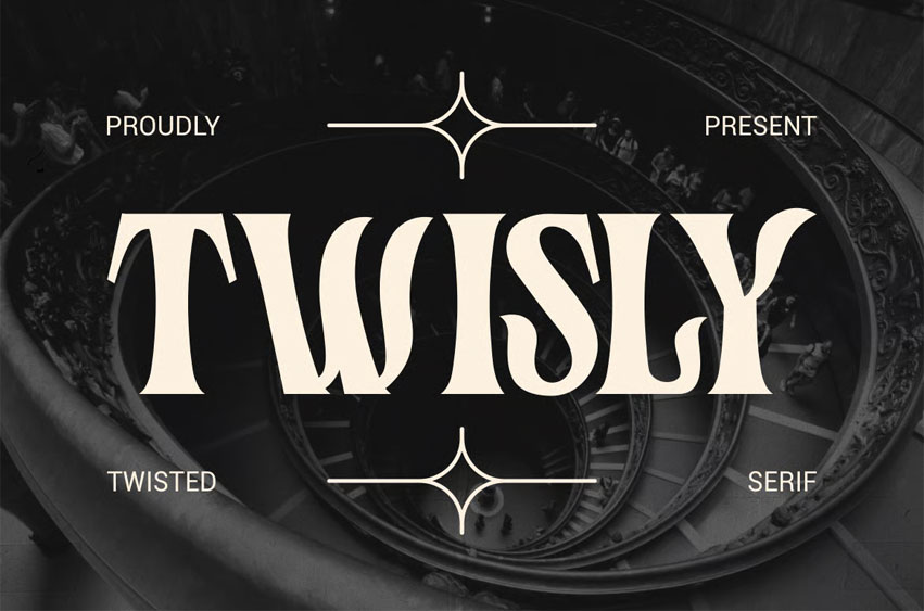 Twisly Twisted Font