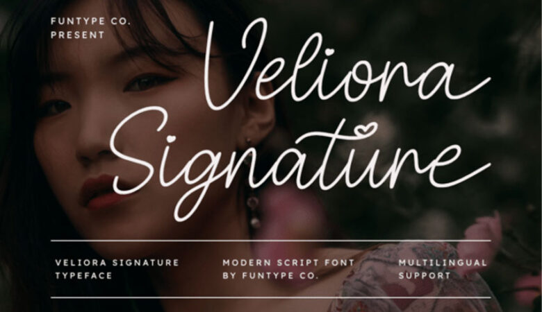 Veliora Signature Font