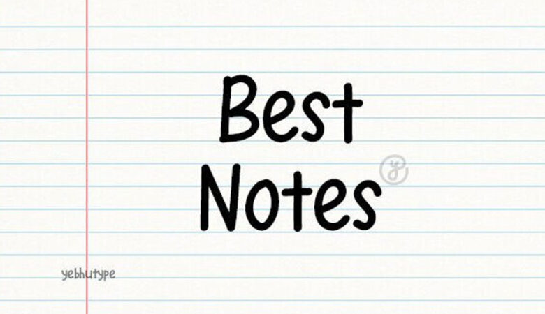 Best Notes Font