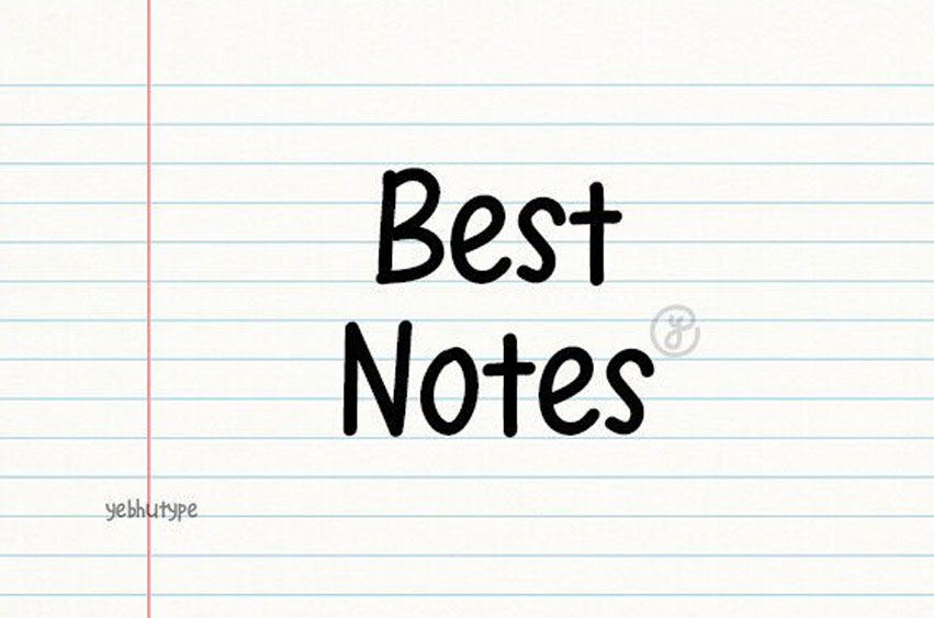 Best Notes Font