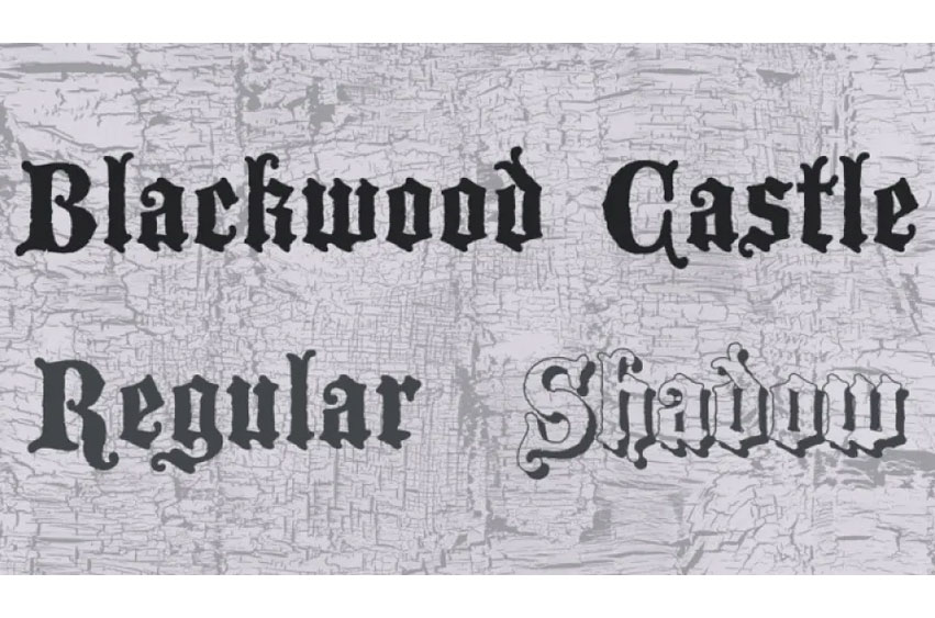 Blackwood Castle Font