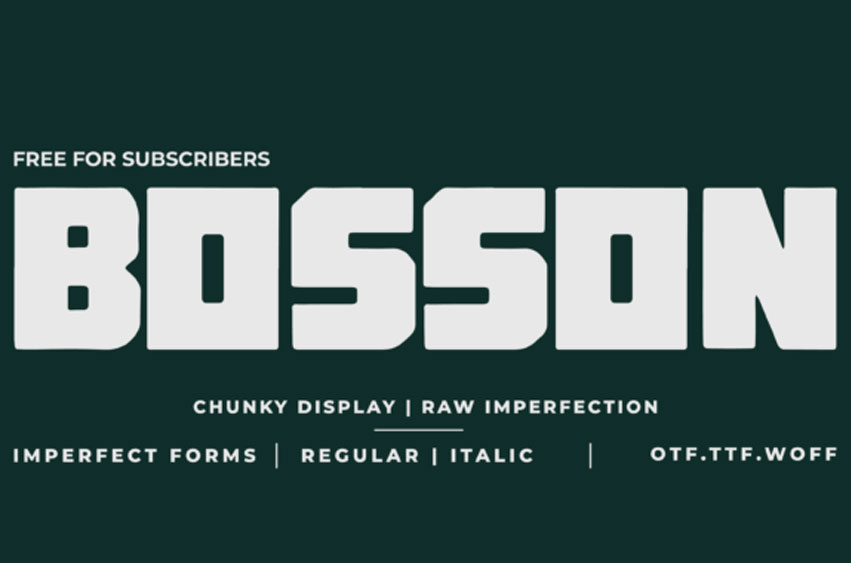 Bosson Font