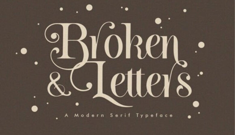Broken Letters Font