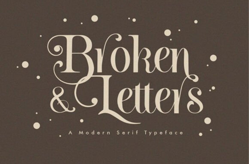 Broken Letters Font