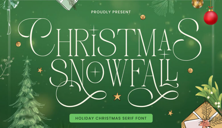 Christmas Snowfall Font