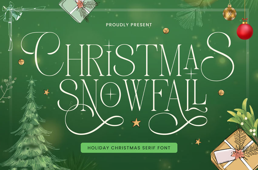 Christmas Snowfall Font