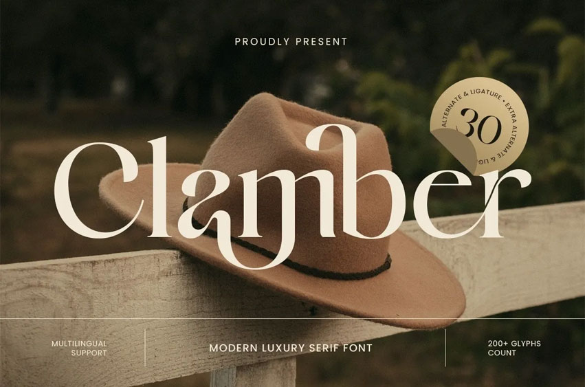 Clamber Font