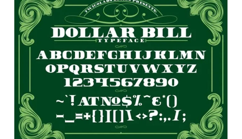 Dollar Bill Font