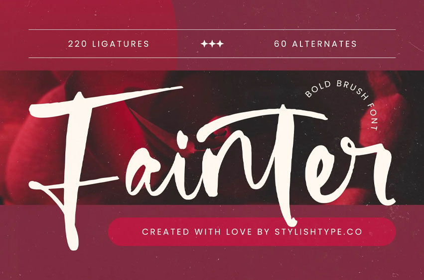 Fainter Font