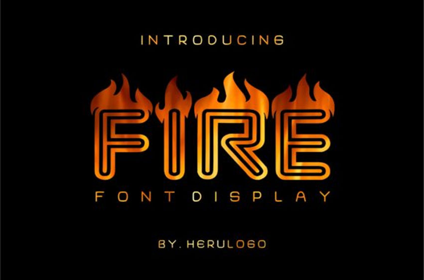 Fire Display Font