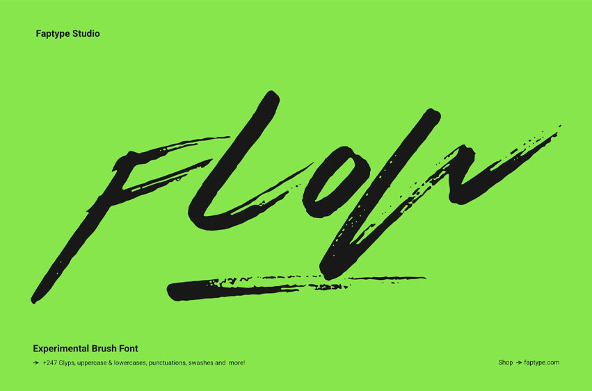Flow Experimental Font