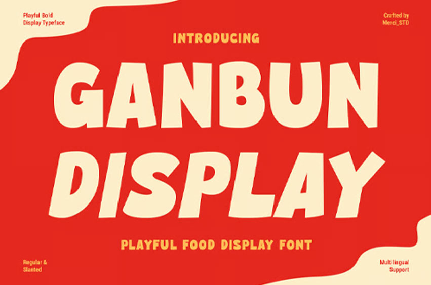 Ganbun Display Font