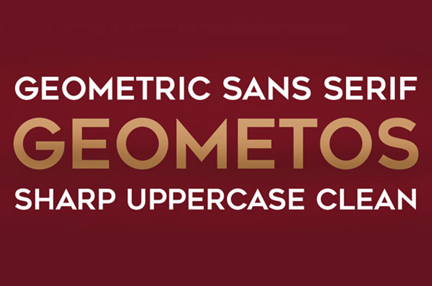 Geometos Geometric Font