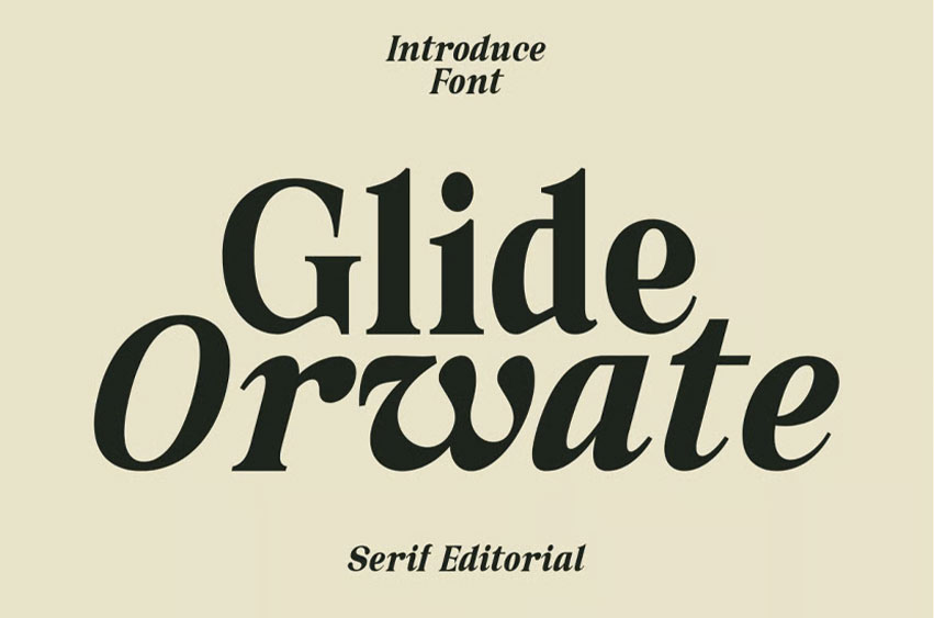 Glide Orwate Font