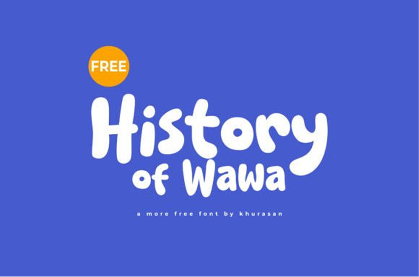 History of Wawa Font