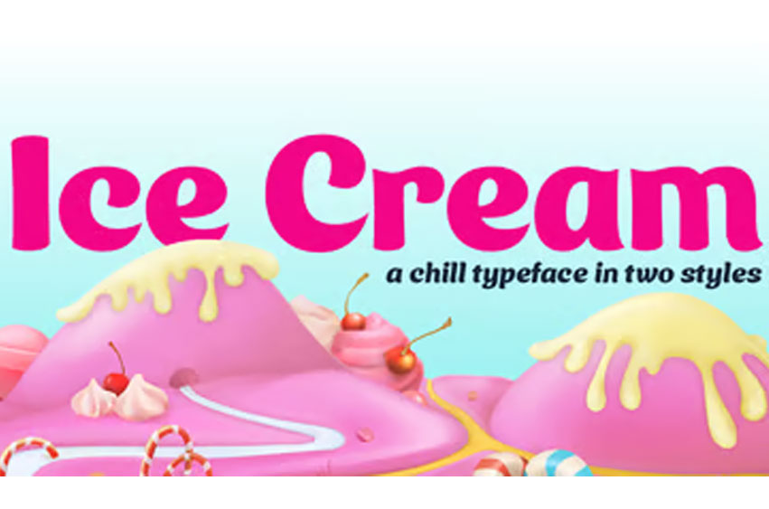 Ice Cream Font