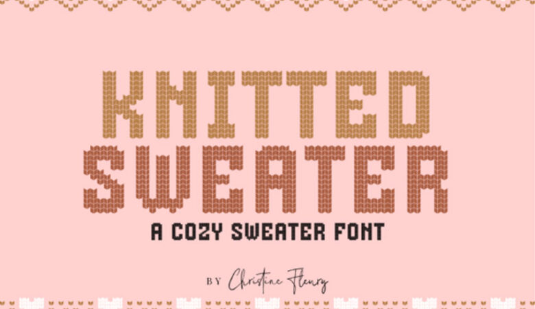 Knitted Sweater Font