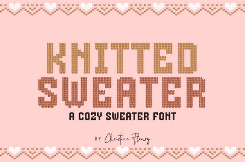 Knitted Sweater Font