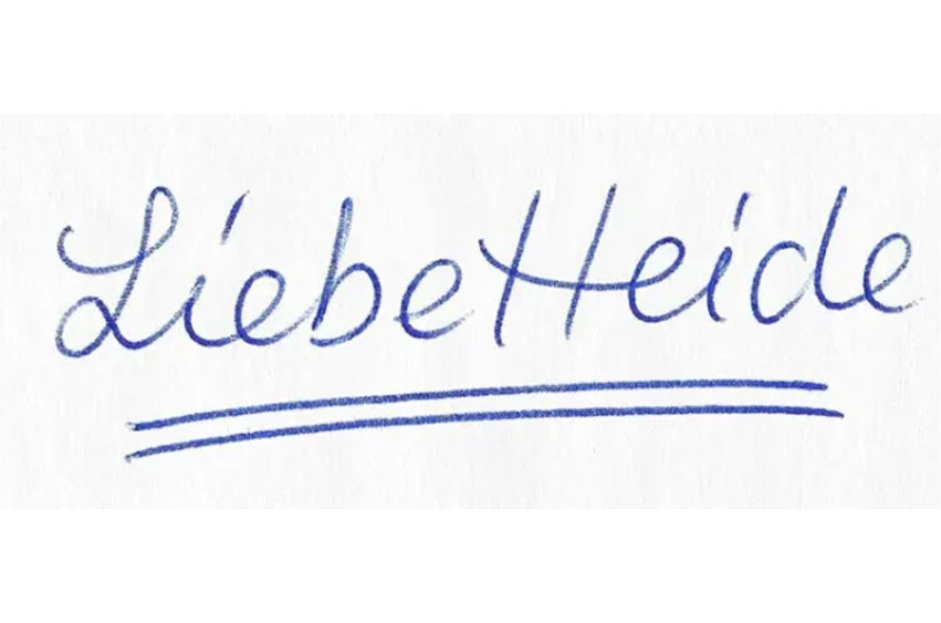 LiebeHeide Color Font