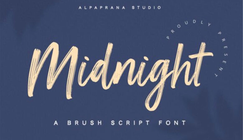 Midnight Brush Font
