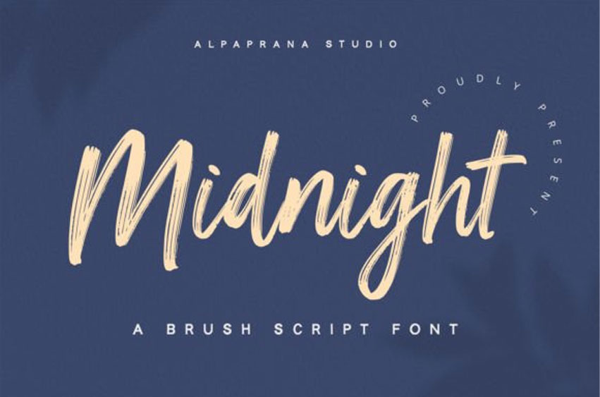 Midnight Brush Font