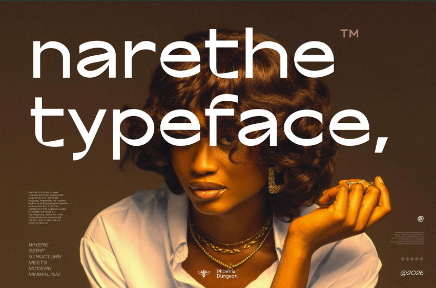 Narethe Typeface Font