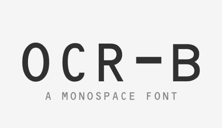 OCR-B Font