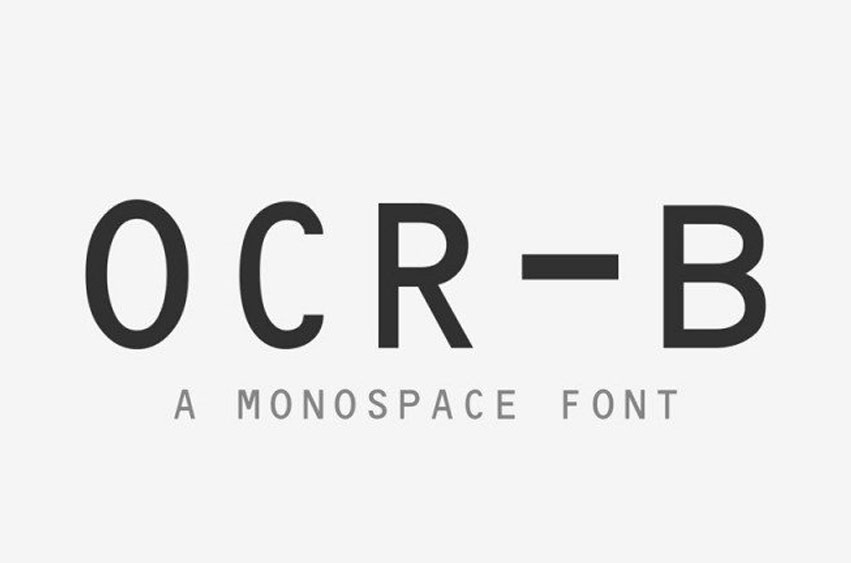 OCR-B Font