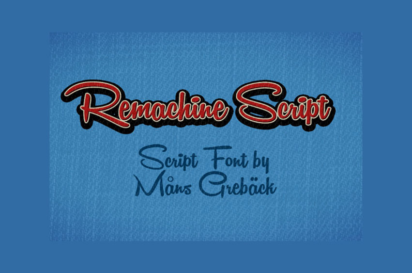 Remachine Script Font