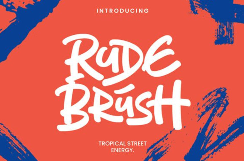 Rude Brush Font