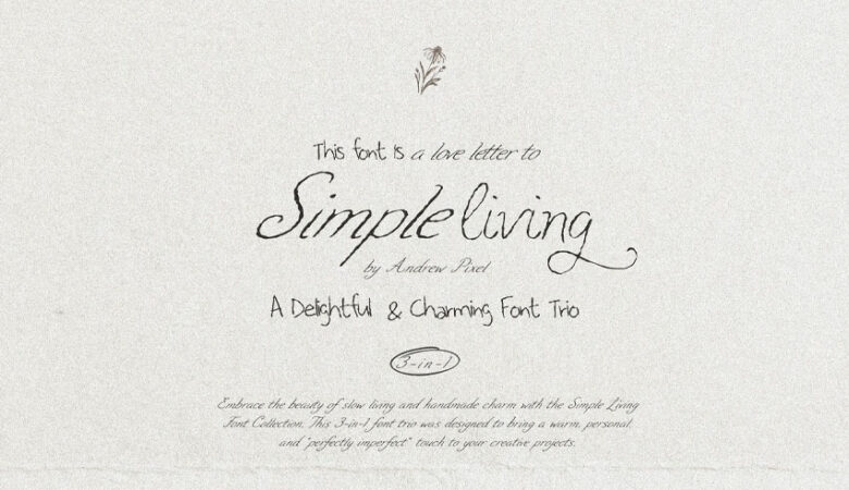 Simple Living Font