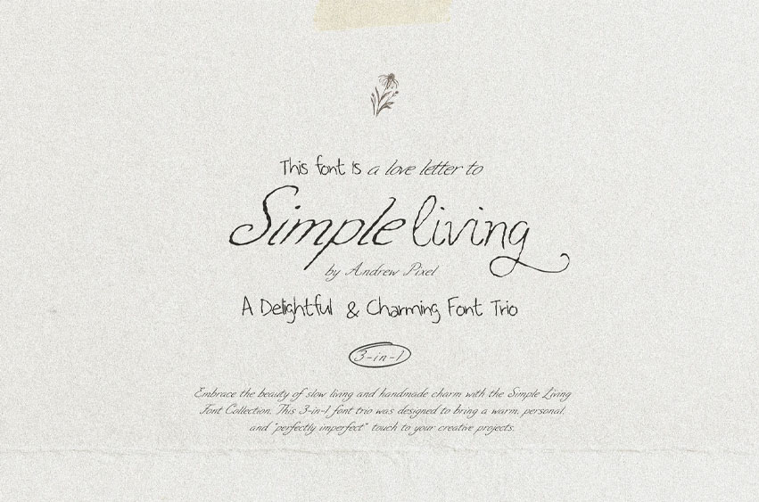 Simple Living Font
