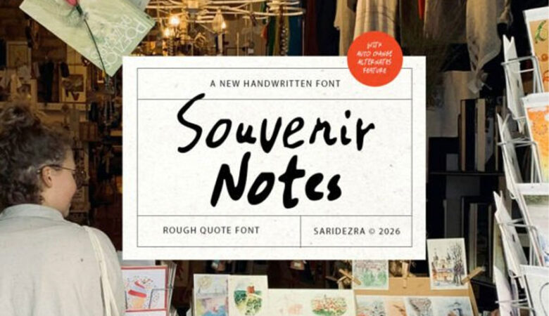 Souvenir Notes Font