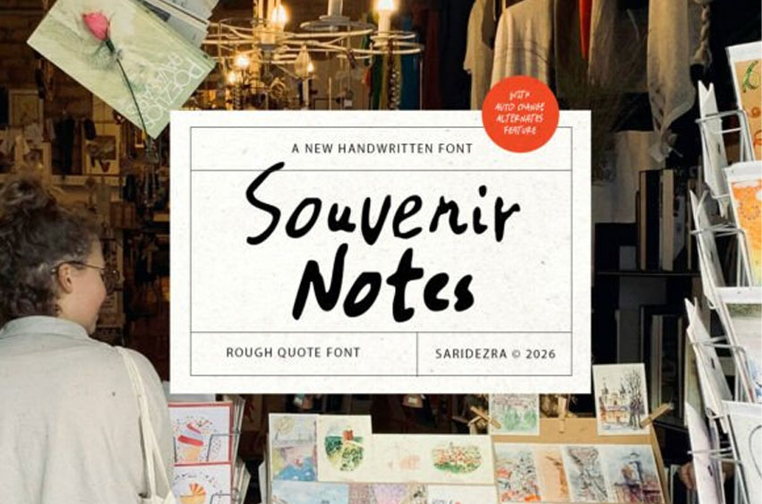 Souvenir Notes Font