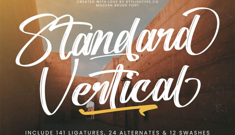 Standard Vertical Font