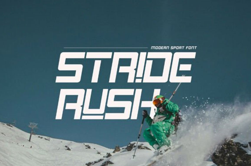 Stride Rush Font