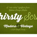 Thirsty Script Font