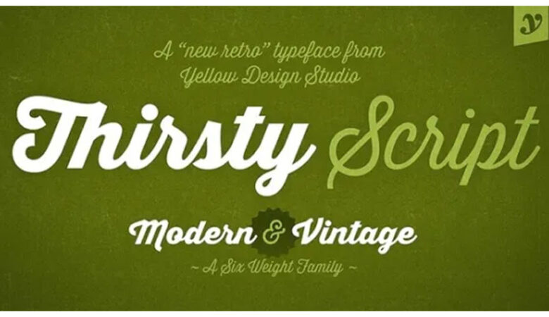 Thirsty Script Font