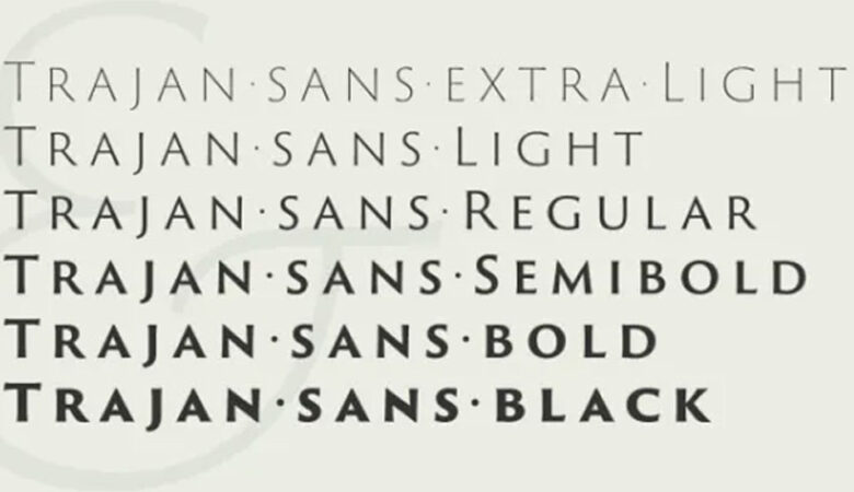Trajan Sans Pro Font